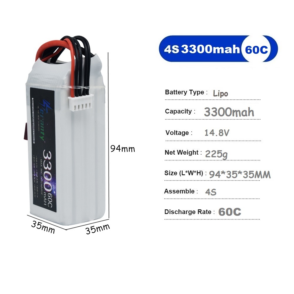 LiPo Rechargeable Battery 4S 3 - Drone Racing Battery のレビューと価格