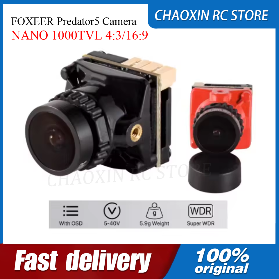 FOXEER Predator5 Camera NANO 1 - Drone Racing Battery のレビューと価格
