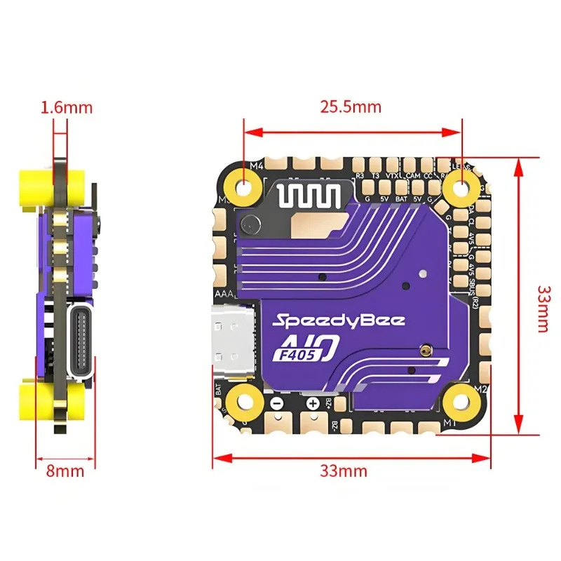SpeedyBee F405 AIO Flight Cont - Drone Racing Flight Controller のレビューと価格