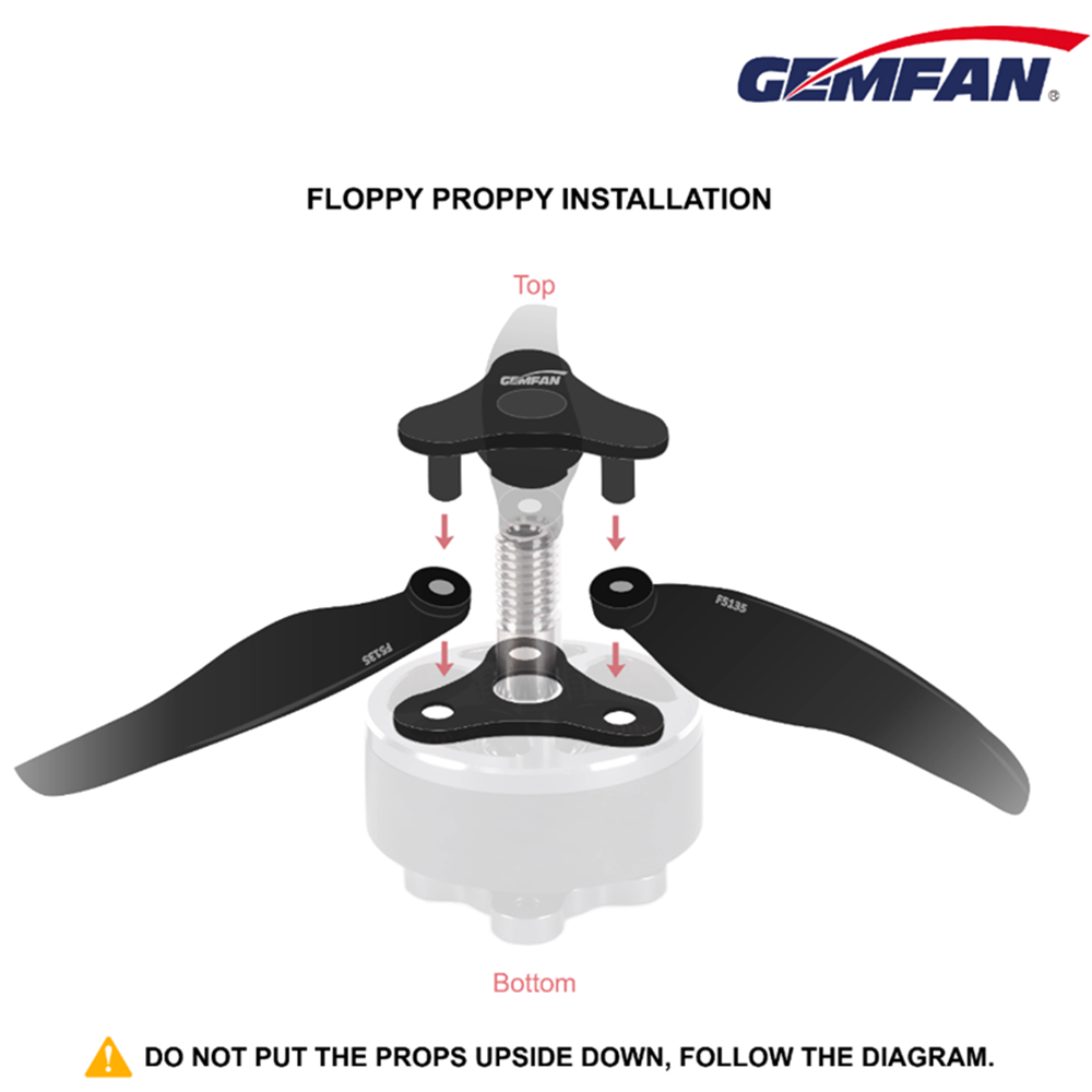 Folding Propeller 5135 Gemfan  - Drone Racing Esc のレビューと価格
