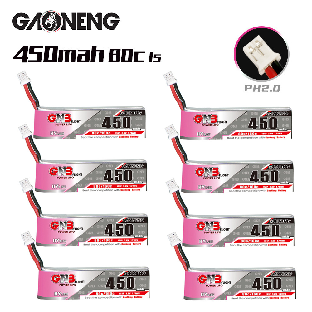 GNB HV 1S 3.8V 450mAh 80C/160C - Drone Racing Battery のレビューと価格
