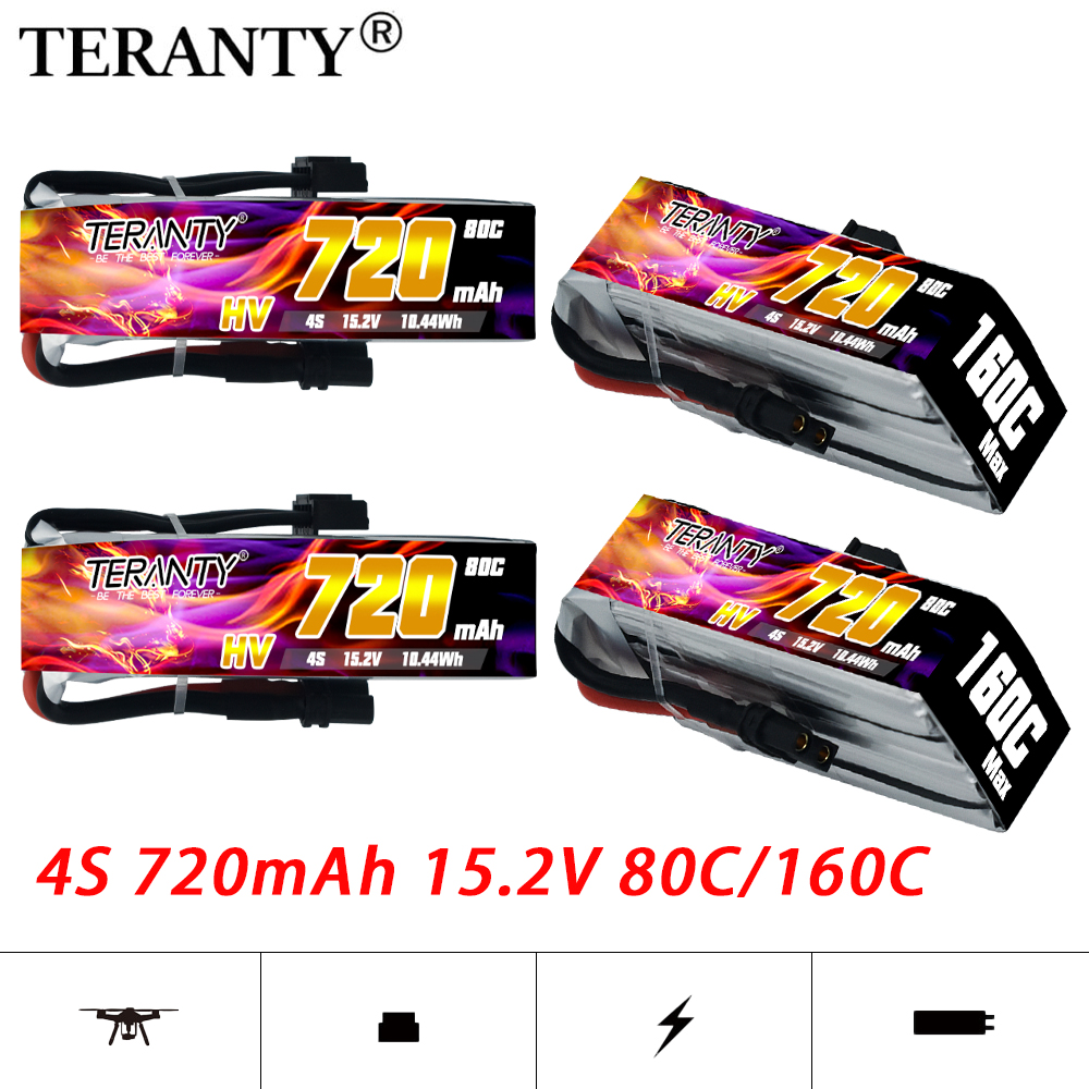 TERANTY 720mAh 4S 15.2V HV Lip - Drone Racing Battery のレビューと価格