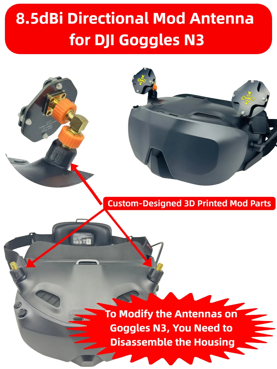 8.5dBi LHCP FPV Patch Antenna  - Drone Racing Goggles のレビューと価格