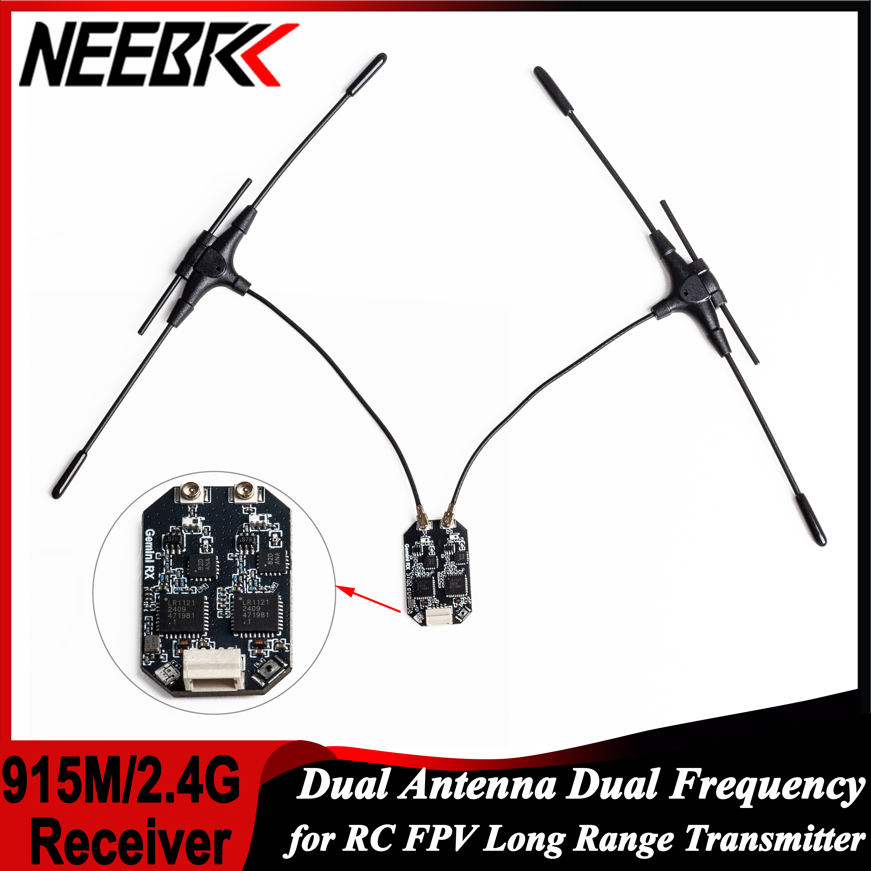 ELRS 915MHz/2.4GHz Gemini Dual - Drone Racing Antenna のレビューと価格